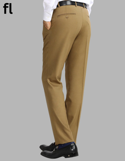 Men's Formal Mustard Brown Premium Pant Suiting Stuff Export Quality